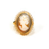 1960's Cameo Ring by Vendome by 1960s Vintage - Vintage Meet Modern Vintage Jewelry - Chicago, Illinois - #oldhollywoodglamour #vintagemeetmodern #designervintage #jewelrybox #antiquejewelry #vintagejewelry
