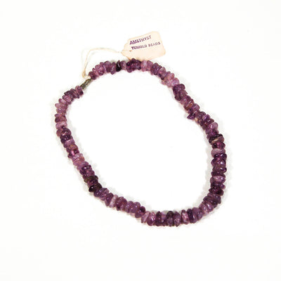 1970's Tumbled Amethyst Bead Necklace by 1970's - Vintage Meet Modern Vintage Jewelry - Chicago, Illinois - #oldhollywoodglamour #vintagemeetmodern #designervintage #jewelrybox #antiquejewelry #vintagejewelry