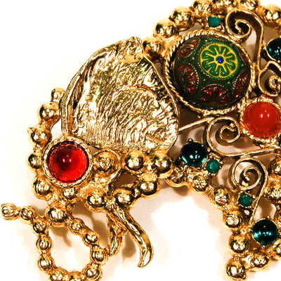 Bejeweled Moroccan Elephant Brooch by Juliana D & E by Juliana D & E - Vintage Meet Modern Vintage Jewelry - Chicago, Illinois - #oldhollywoodglamour #vintagemeetmodern #designervintage #jewelrybox #antiquejewelry #vintagejewelry