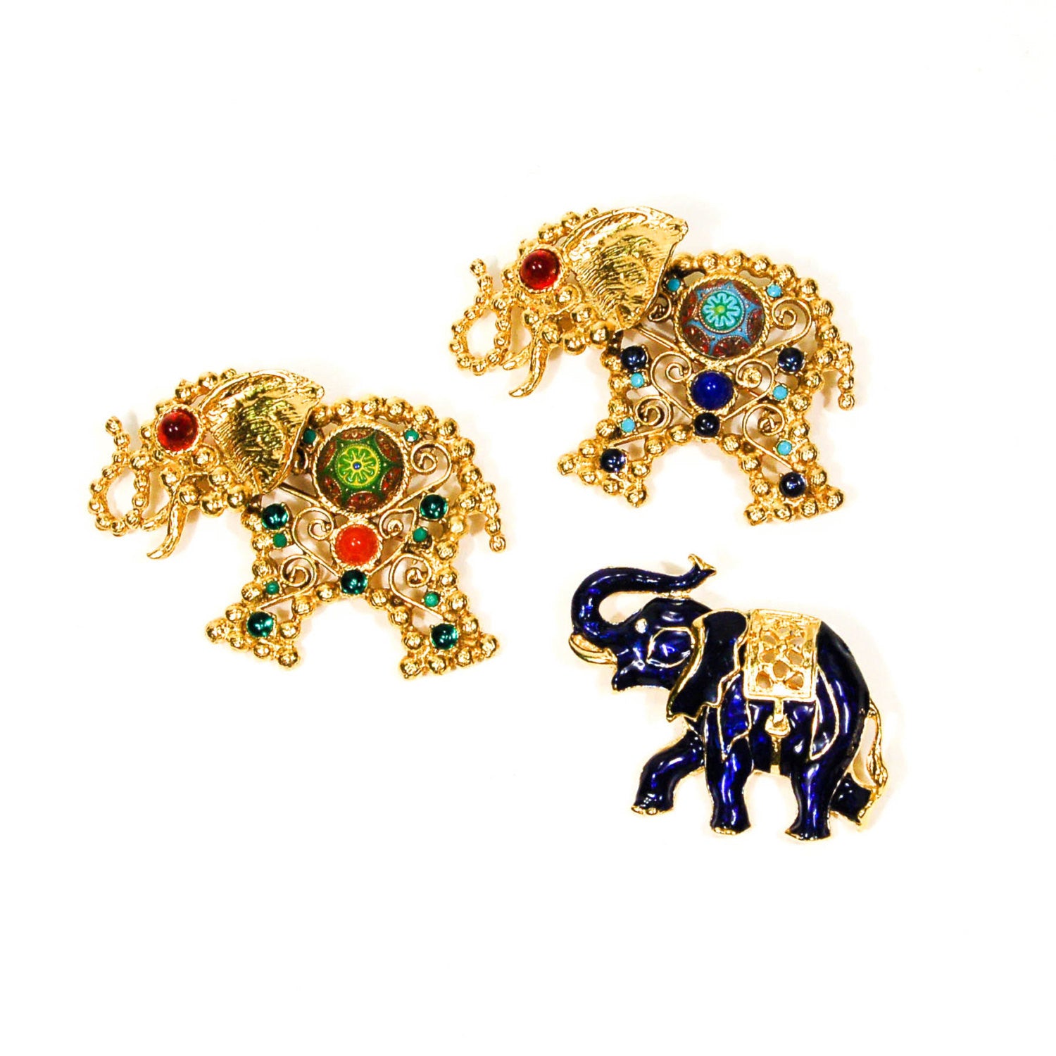 Bejeweled Moroccan Elephant Brooch by Juliana D & E by Juliana D & E - Vintage Meet Modern Vintage Jewelry - Chicago, Illinois - #oldhollywoodglamour #vintagemeetmodern #designervintage #jewelrybox #antiquejewelry #vintagejewelry