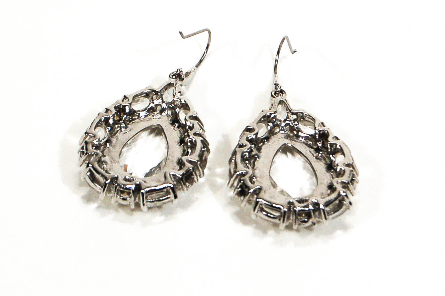 Crystal Rhinestone Statement Earrings by Monet by Monet - Vintage Meet Modern Vintage Jewelry - Chicago, Illinois - #oldhollywoodglamour #vintagemeetmodern #designervintage #jewelrybox #antiquejewelry #vintagejewelry