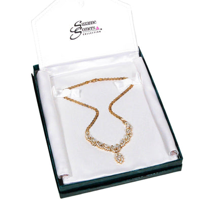 Glitz and Glam Diamonite CZ Necklace by Suzanne Somers by Suzanne Somers - Vintage Meet Modern Vintage Jewelry - Chicago, Illinois - #oldhollywoodglamour #vintagemeetmodern #designervintage #jewelrybox #antiquejewelry #vintagejewelry