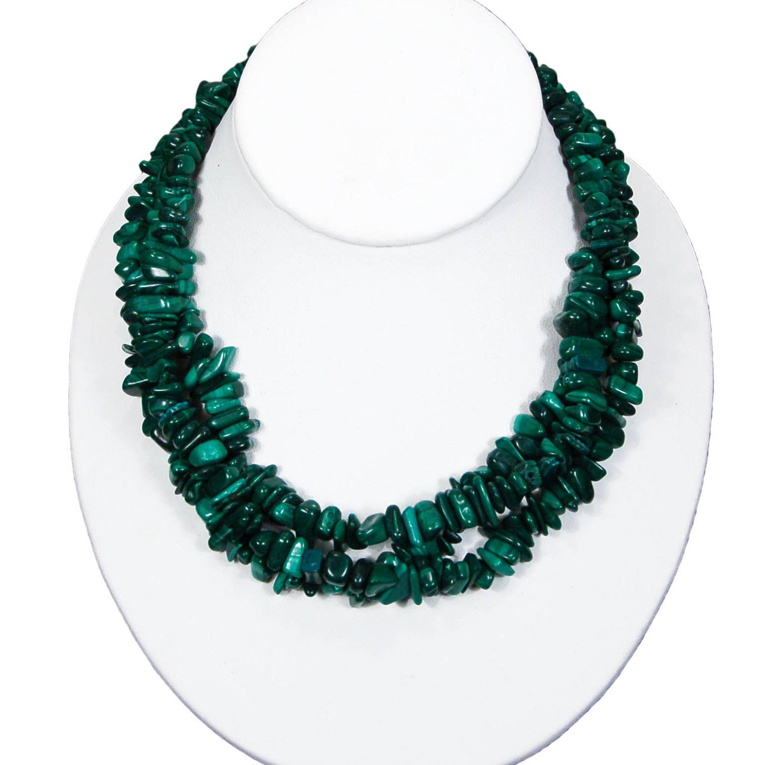 Malchite Necklace by Artisan - Vintage Meet Modern Vintage Jewelry - Chicago, Illinois - #oldhollywoodglamour #vintagemeetmodern #designervintage #jewelrybox #antiquejewelry #vintagejewelry