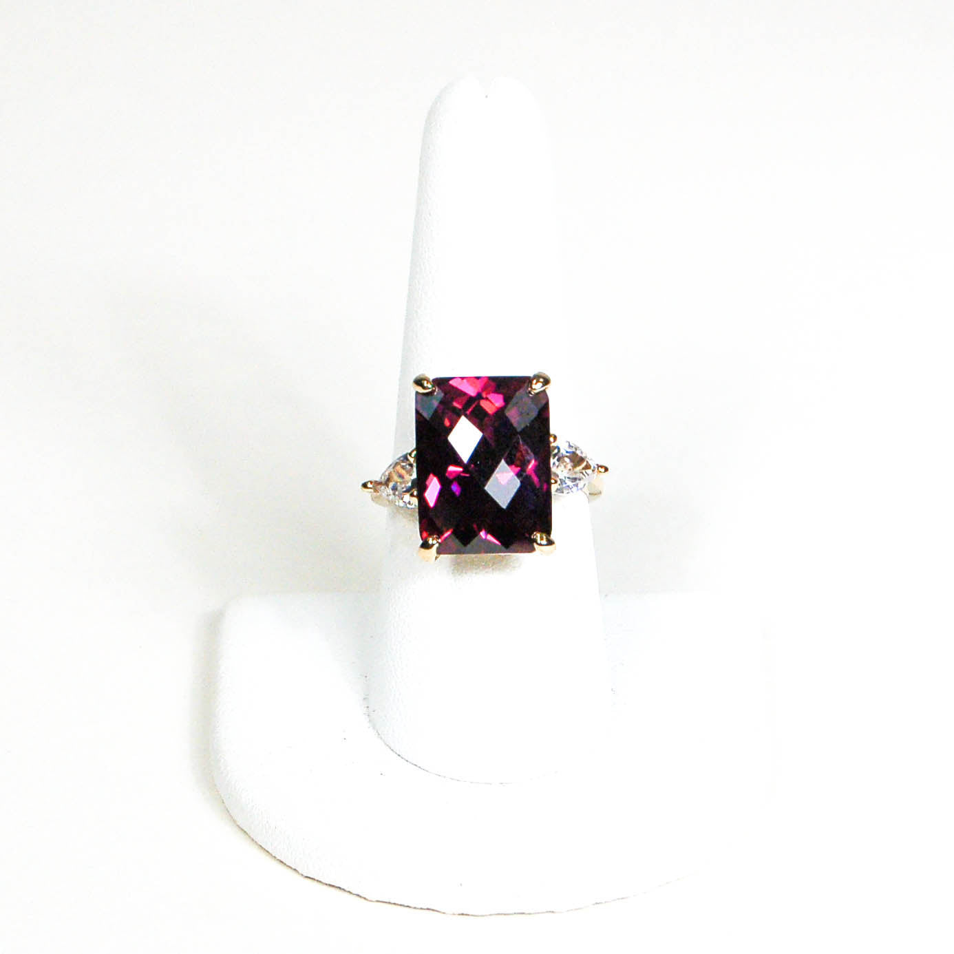 18kt Gold Vermeil Amethyst Crystal Statement Ring by 1980s - Vintage Meet Modern Vintage Jewelry - Chicago, Illinois - #oldhollywoodglamour #vintagemeetmodern #designervintage #jewelrybox #antiquejewelry #vintagejewelry