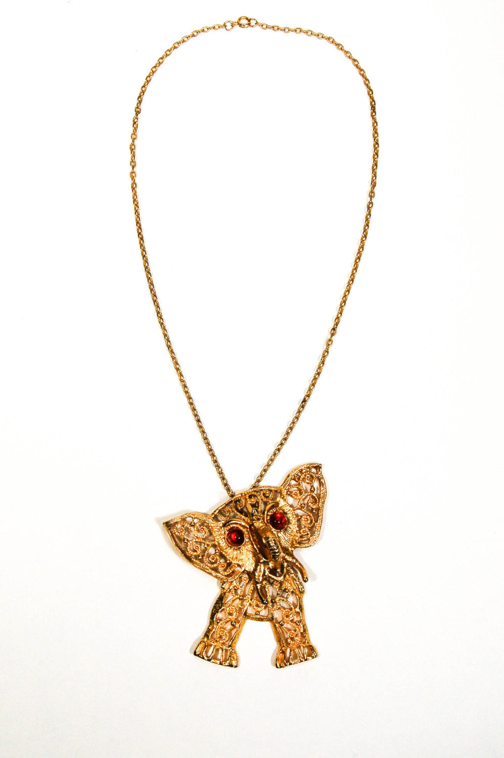 Juliana Elephant Pendant Statement Necklace by Juliana D & E - Vintage Meet Modern Vintage Jewelry - Chicago, Illinois - #oldhollywoodglamour #vintagemeetmodern #designervintage #jewelrybox #antiquejewelry #vintagejewelry