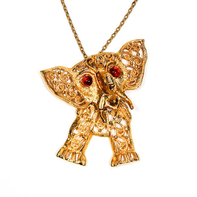 Juliana Elephant Pendant Statement Necklace by Juliana D & E - Vintage Meet Modern Vintage Jewelry - Chicago, Illinois - #oldhollywoodglamour #vintagemeetmodern #designervintage #jewelrybox #antiquejewelry #vintagejewelry