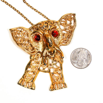 Juliana Elephant Pendant Statement Necklace by Juliana D & E - Vintage Meet Modern Vintage Jewelry - Chicago, Illinois - #oldhollywoodglamour #vintagemeetmodern #designervintage #jewelrybox #antiquejewelry #vintagejewelry