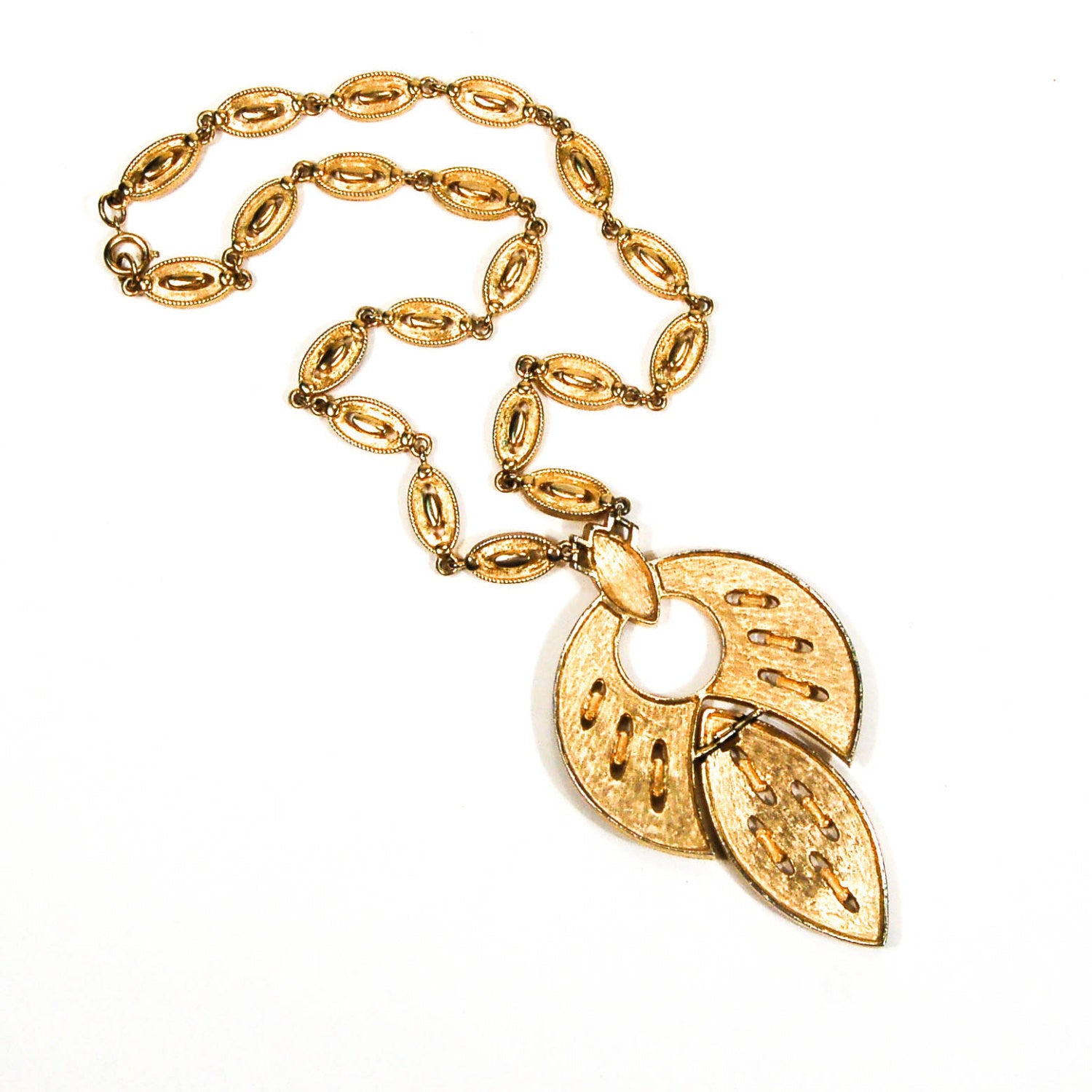 Lotus Leaf Statement Necklace by Unsigned Beauty - Vintage Meet Modern Vintage Jewelry - Chicago, Illinois - #oldhollywoodglamour #vintagemeetmodern #designervintage #jewelrybox #antiquejewelry #vintagejewelry