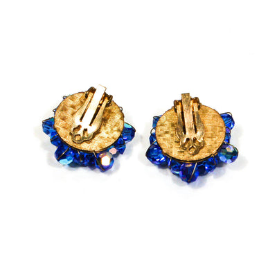 Swarovski Blue Aurora Borealis Earrings by Swarovski - Vintage Meet Modern Vintage Jewelry - Chicago, Illinois - #oldhollywoodglamour #vintagemeetmodern #designervintage #jewelrybox #antiquejewelry #vintagejewelry