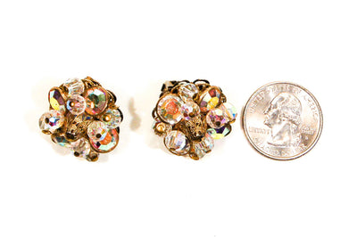 Crystal and Rhinestone Clip On Earrings by Alice Caviness by Alice Caviness - Vintage Meet Modern Vintage Jewelry - Chicago, Illinois - #oldhollywoodglamour #vintagemeetmodern #designervintage #jewelrybox #antiquejewelry #vintagejewelry