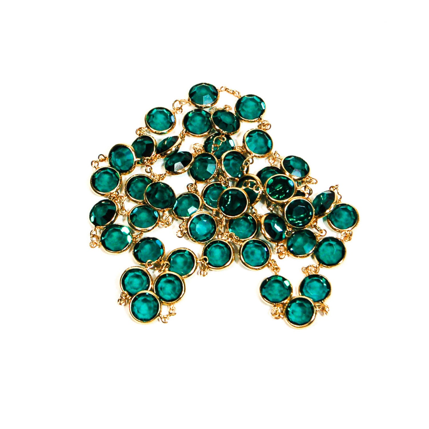 1980's Emerald Green Crystal Necklace by Swarovski by Swarovski - Vintage Meet Modern Vintage Jewelry - Chicago, Illinois - #oldhollywoodglamour #vintagemeetmodern #designervintage #jewelrybox #antiquejewelry #vintagejewelry