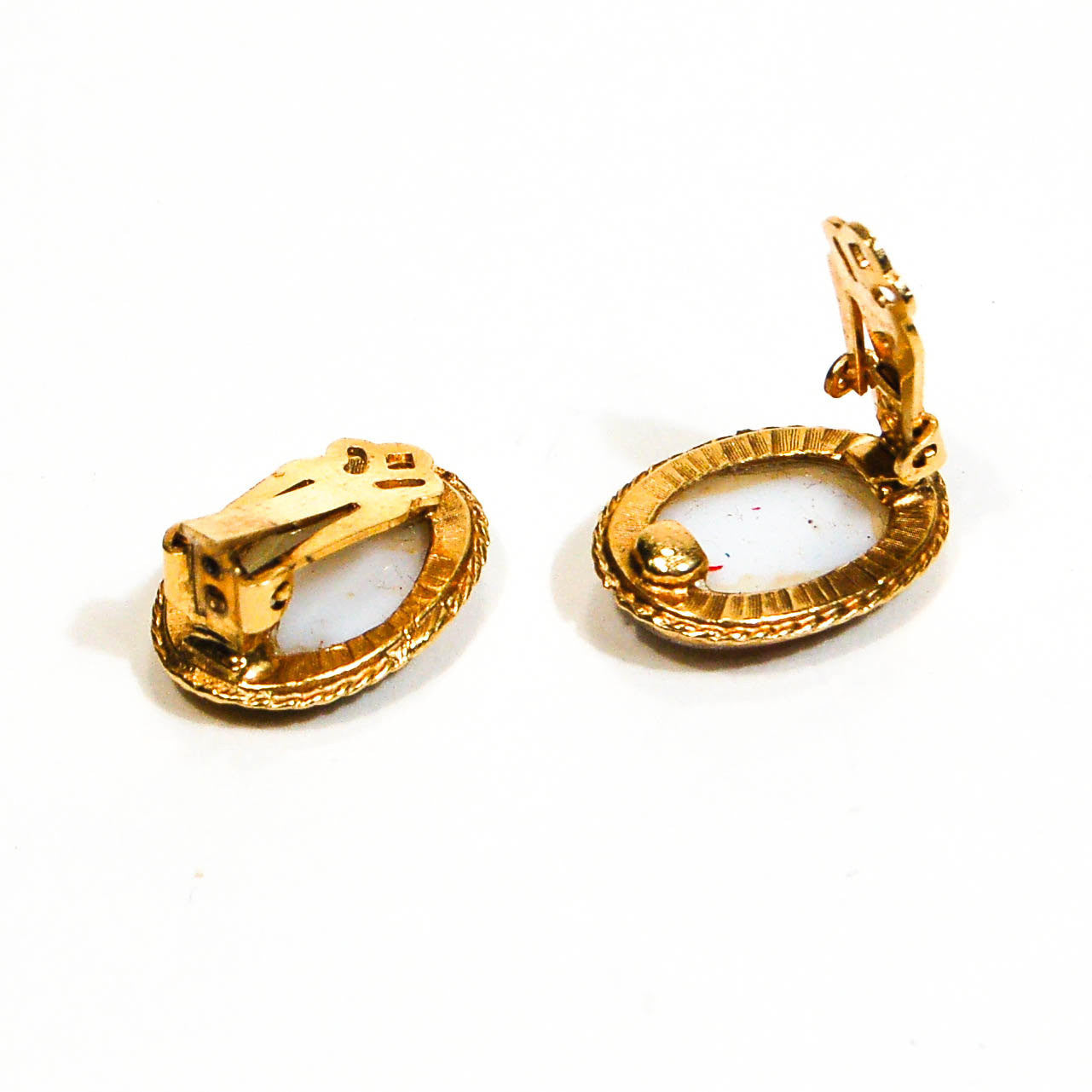 1960's Milk Maid Cameo Earrings by 1960s Vintage - Vintage Meet Modern Vintage Jewelry - Chicago, Illinois - #oldhollywoodglamour #vintagemeetmodern #designervintage #jewelrybox #antiquejewelry #vintagejewelry