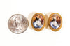 1960's Milk Maid Cameo Earrings by 1960s Vintage - Vintage Meet Modern Vintage Jewelry - Chicago, Illinois - #oldhollywoodglamour #vintagemeetmodern #designervintage #jewelrybox #antiquejewelry #vintagejewelry