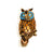 1950's Gold Tone Owl Brooch/Pendant