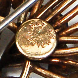 1940s Sapphire Blue Rhinestone Bow Brooch or Pendant Gold Filled Beauty by Marks and Spencer - Vintage Meet Modern Vintage Jewelry - Chicago, Illinois - #oldhollywoodglamour #vintagemeetmodern #designervintage #jewelrybox #antiquejewelry #vintagejewelry