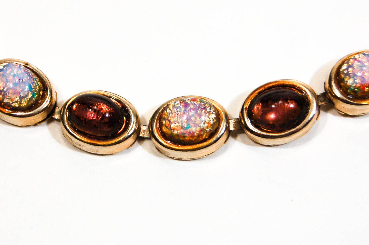 1950's Amethyst and Fire Opal Necklace and Earrings Set by 1950's - Vintage Meet Modern Vintage Jewelry - Chicago, Illinois - #oldhollywoodglamour #vintagemeetmodern #designervintage #jewelrybox #antiquejewelry #vintagejewelry