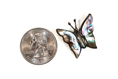 1970's Sterling Silver Abalone Butterfly Pendant by 1970's - Vintage Meet Modern Vintage Jewelry - Chicago, Illinois - #oldhollywoodglamour #vintagemeetmodern #designervintage #jewelrybox #antiquejewelry #vintagejewelry