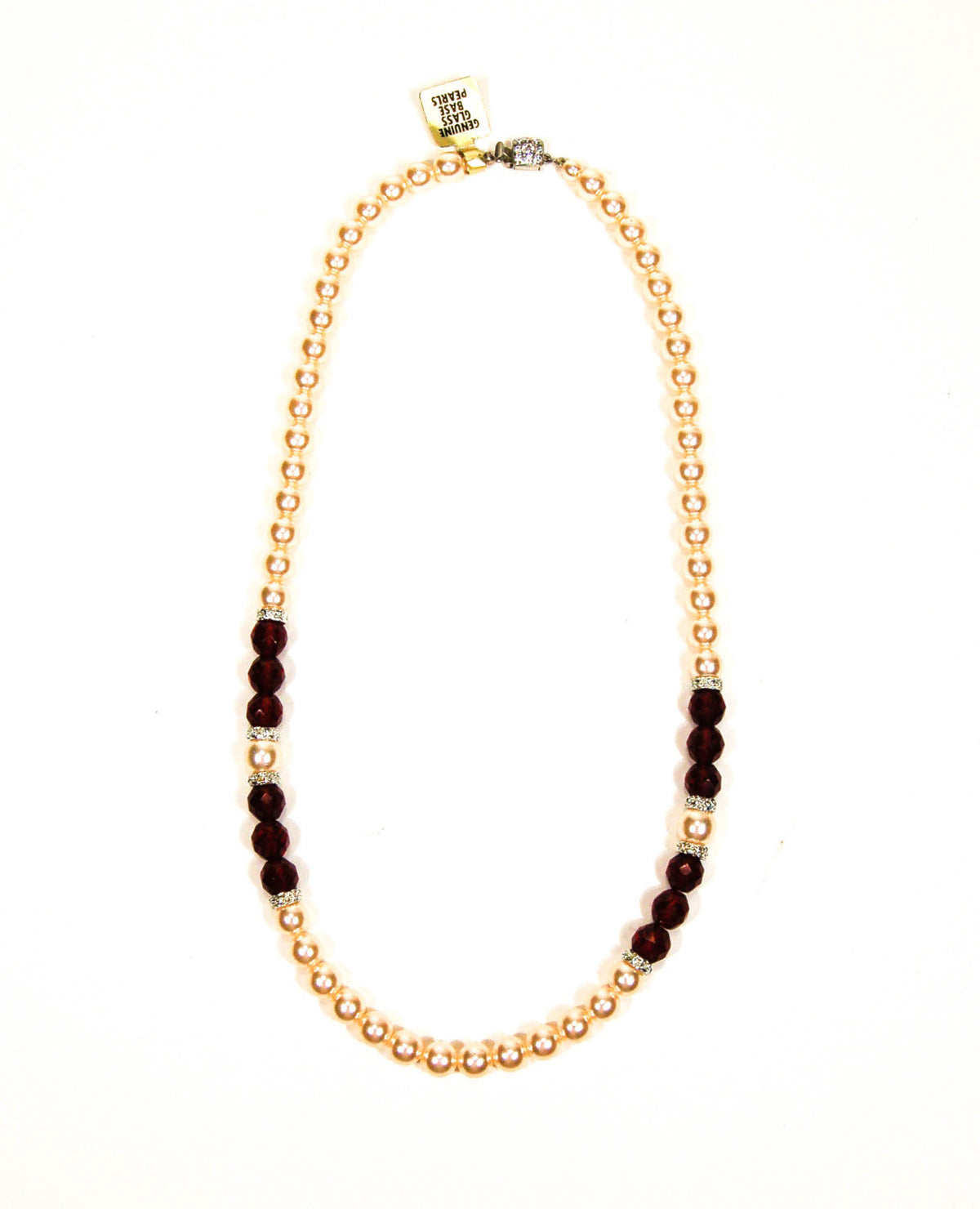 1980's Pearl and Crystal Rhinestone Necklace