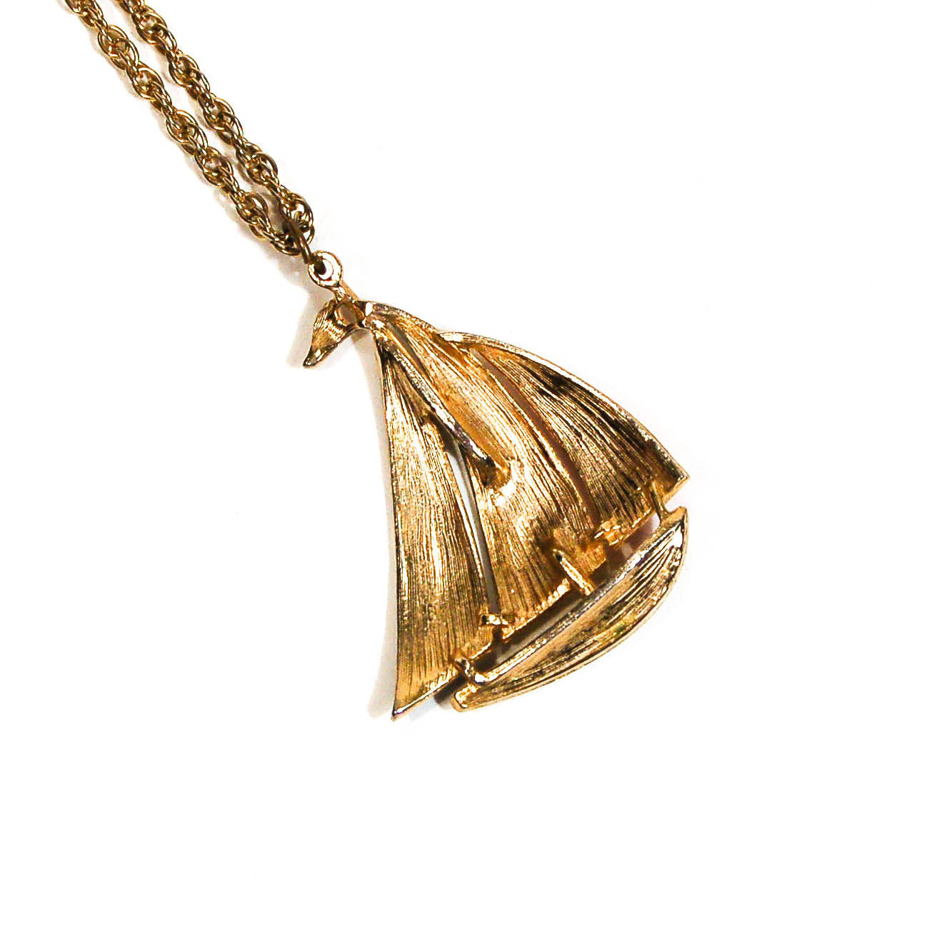 1970's Red, White, and Blue Sailboat Necklace by 1970's - Vintage Meet Modern Vintage Jewelry - Chicago, Illinois - #oldhollywoodglamour #vintagemeetmodern #designervintage #jewelrybox #antiquejewelry #vintagejewelry