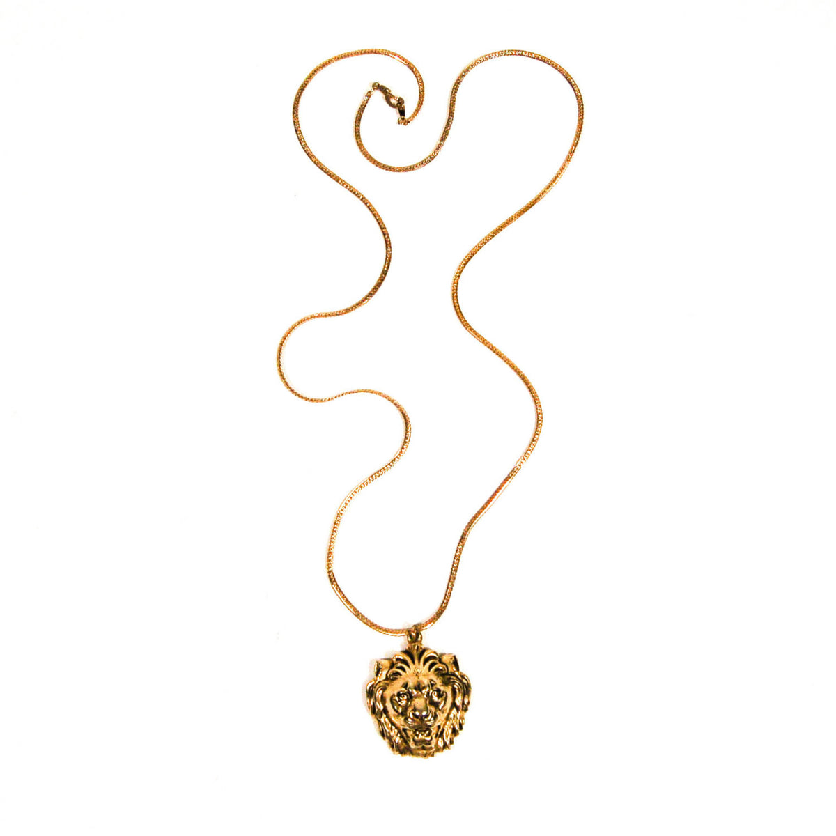 Gold Lion Statement Necklace by Accessocraft NYC