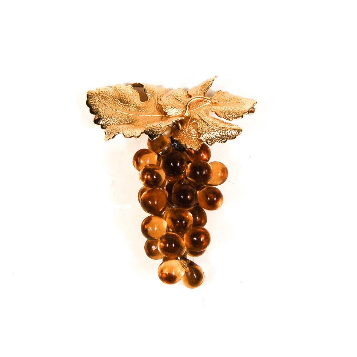 Napier Golden Grapes Brooch