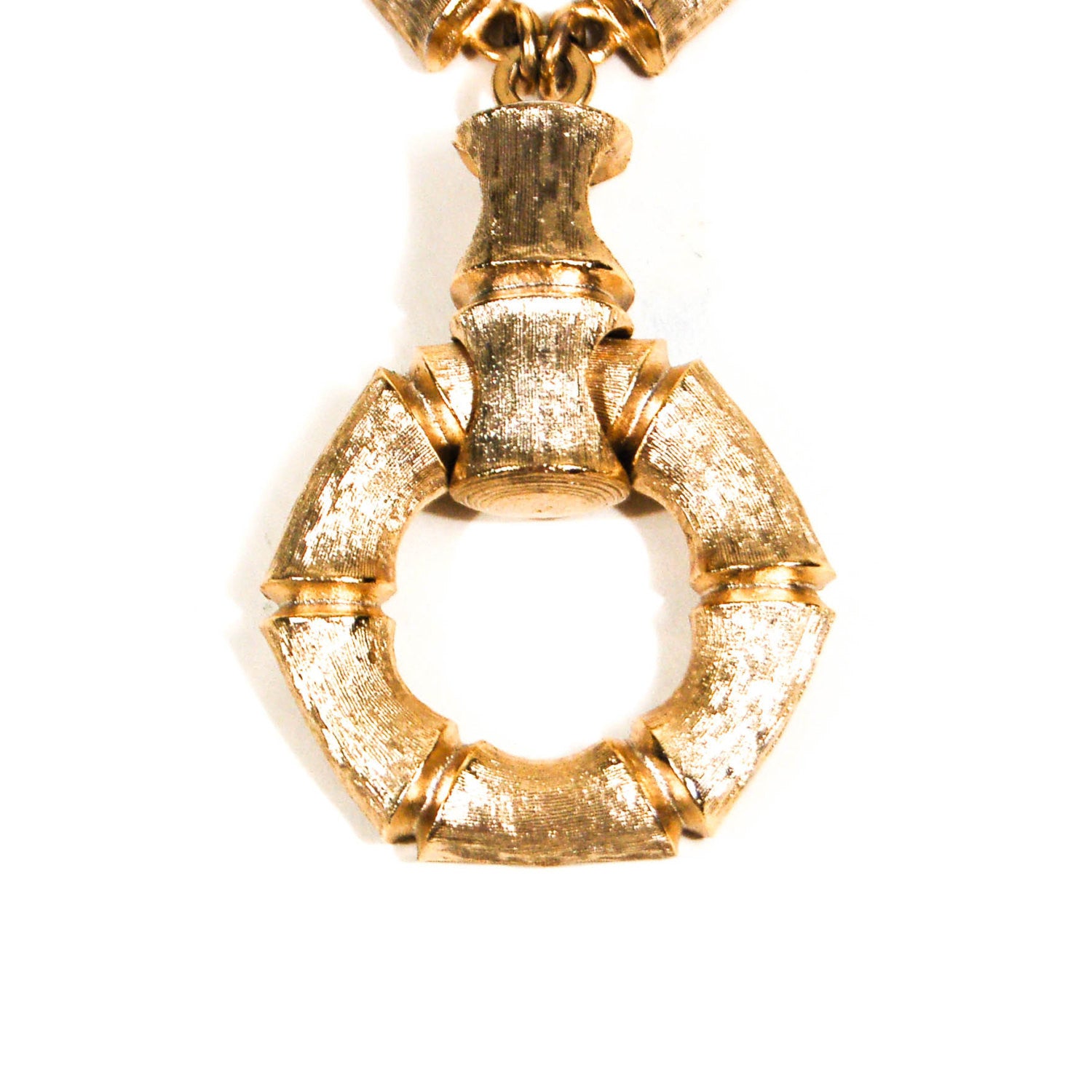 Gold Bamboo Necklace by Napier by Napier - Vintage Meet Modern Vintage Jewelry - Chicago, Illinois - #oldhollywoodglamour #vintagemeetmodern #designervintage #jewelrybox #antiquejewelry #vintagejewelry