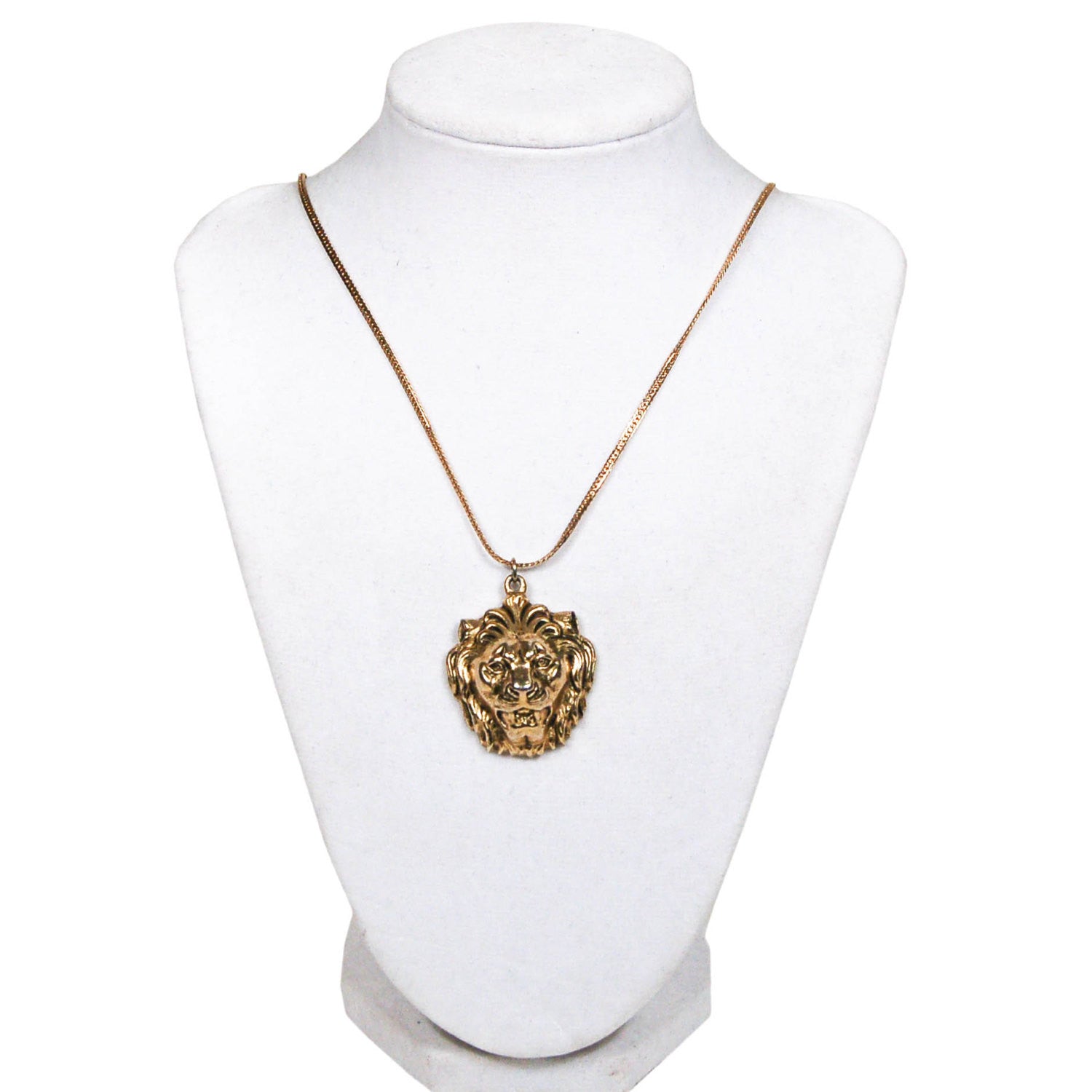 Gold Lion Statement Necklace by Accessocraft NYC by Accessocraft - Vintage Meet Modern Vintage Jewelry - Chicago, Illinois - #oldhollywoodglamour #vintagemeetmodern #designervintage #jewelrybox #antiquejewelry #vintagejewelry