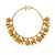 1980's Gold Tone Lion Charm Statement Necklace