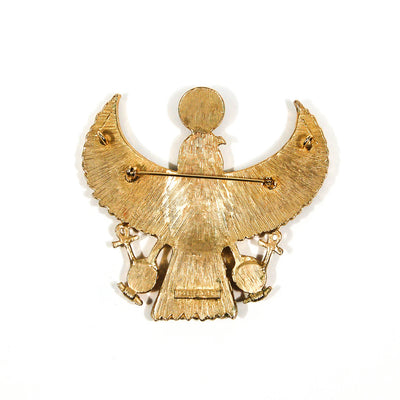 1970's Falcon Brooch / Necklace by Accessocraft NYC by Accessocraft - Vintage Meet Modern Vintage Jewelry - Chicago, Illinois - #oldhollywoodglamour #vintagemeetmodern #designervintage #jewelrybox #antiquejewelry #vintagejewelry