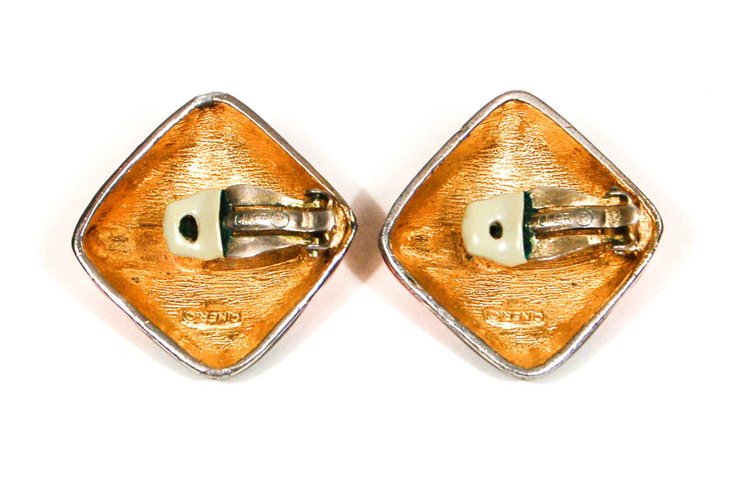 Red, Black, and Gold Bracelet and Earrings Set by Ciner by Ciner - Vintage Meet Modern Vintage Jewelry - Chicago, Illinois - #oldhollywoodglamour #vintagemeetmodern #designervintage #jewelrybox #antiquejewelry #vintagejewelry