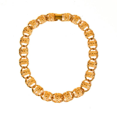 Paquette Etruscan Inspired Gold Statement Necklace by Paquette - Vintage Meet Modern Vintage Jewelry - Chicago, Illinois - #oldhollywoodglamour #vintagemeetmodern #designervintage #jewelrybox #antiquejewelry #vintagejewelry