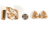 Brushed Gold Tone Leaf Bracelet and Earrings Set by Judy Lee by Judy Lee - Vintage Meet Modern Vintage Jewelry - Chicago, Illinois - #oldhollywoodglamour #vintagemeetmodern #designervintage #jewelrybox #antiquejewelry #vintagejewelry