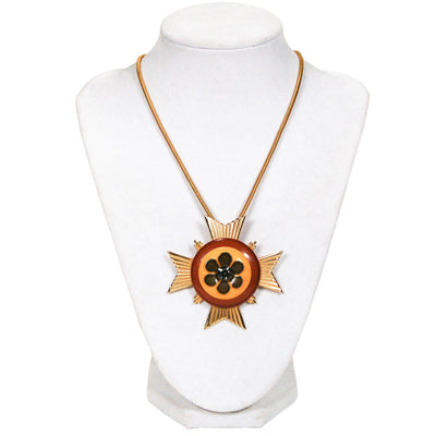 1960's Maltese Cross Pendant Brooch by 1960s Vintage - Vintage Meet Modern Vintage Jewelry - Chicago, Illinois - #oldhollywoodglamour #vintagemeetmodern #designervintage #jewelrybox #antiquejewelry #vintagejewelry