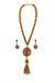 1960's Colorful Tassel Necklace with Matching Earrings