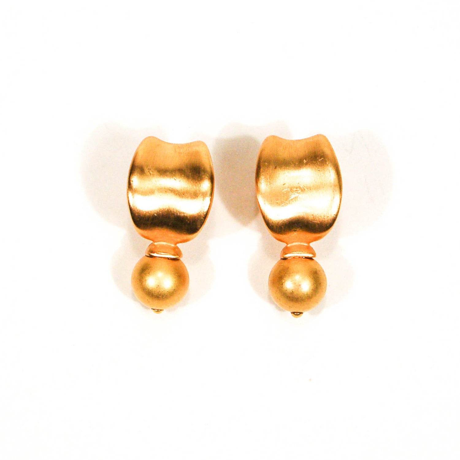 Anne Klein Couture Gold Door Knocker Earrings by Anne Klein Couture - Vintage Meet Modern Vintage Jewelry - Chicago, Illinois - #oldhollywoodglamour #vintagemeetmodern #designervintage #jewelrybox #antiquejewelry #vintagejewelry