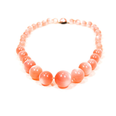 Pastel Pink Moon Glow Beaded Necklace by Unsigned Beauty - Vintage Meet Modern Vintage Jewelry - Chicago, Illinois - #oldhollywoodglamour #vintagemeetmodern #designervintage #jewelrybox #antiquejewelry #vintagejewelry