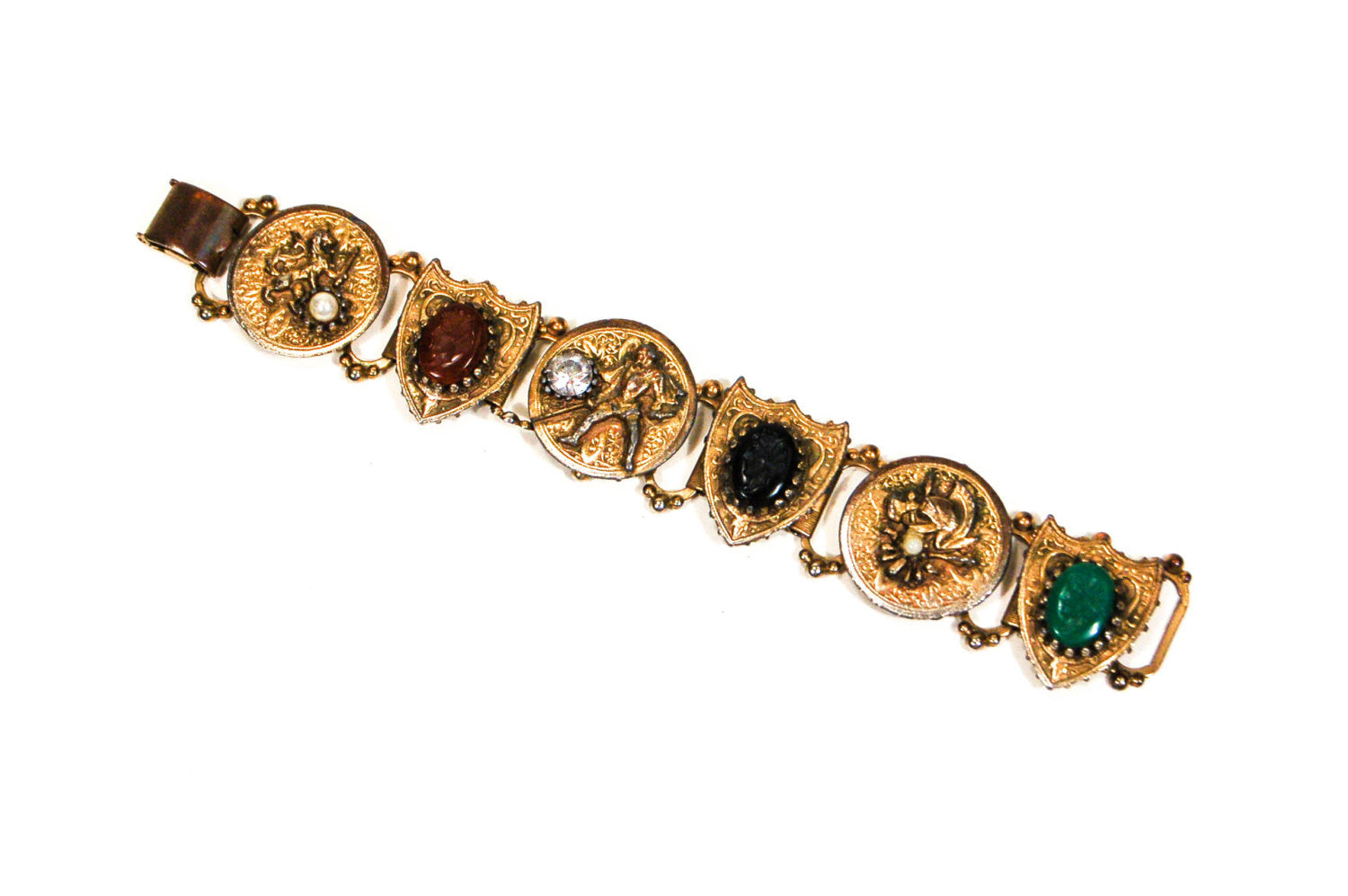 Victorian Revival Statement Bracelet by Unsigned Beauty - Vintage Meet Modern Vintage Jewelry - Chicago, Illinois - #oldhollywoodglamour #vintagemeetmodern #designervintage #jewelrybox #antiquejewelry #vintagejewelry