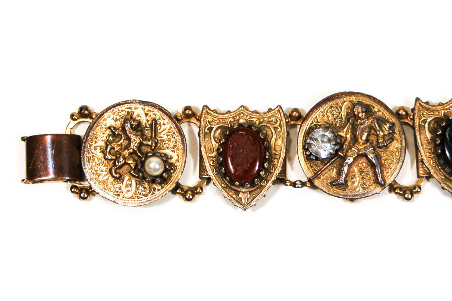 Victorian Revival Statement Bracelet by Unsigned Beauty - Vintage Meet Modern Vintage Jewelry - Chicago, Illinois - #oldhollywoodglamour #vintagemeetmodern #designervintage #jewelrybox #antiquejewelry #vintagejewelry