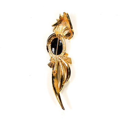 1980's Gold Parrot Brooch with Rhinestones by 1980s - Vintage Meet Modern Vintage Jewelry - Chicago, Illinois - #oldhollywoodglamour #vintagemeetmodern #designervintage #jewelrybox #antiquejewelry #vintagejewelry