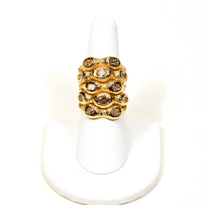 Bold Gold Stacking Ring by CN Designs by CN Designs - Vintage Meet Modern Vintage Jewelry - Chicago, Illinois - #oldhollywoodglamour #vintagemeetmodern #designervintage #jewelrybox #antiquejewelry #vintagejewelry