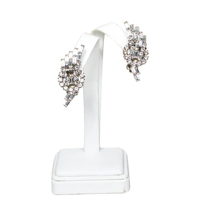 1950's Rhinestone Spray Earrings by 1950's - Vintage Meet Modern Vintage Jewelry - Chicago, Illinois - #oldhollywoodglamour #vintagemeetmodern #designervintage #jewelrybox #antiquejewelry #vintagejewelry