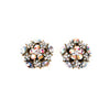 1960's Cluster Style Aurora Borealis Rhinestone Earrings by 1960s Vintage - Vintage Meet Modern Vintage Jewelry - Chicago, Illinois - #oldhollywoodglamour #vintagemeetmodern #designervintage #jewelrybox #antiquejewelry #vintagejewelry