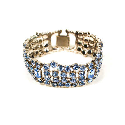 1960's Baby Blue Rhinestone Bracelet by 1960s Vintage - Vintage Meet Modern Vintage Jewelry - Chicago, Illinois - #oldhollywoodglamour #vintagemeetmodern #designervintage #jewelrybox #antiquejewelry #vintagejewelry