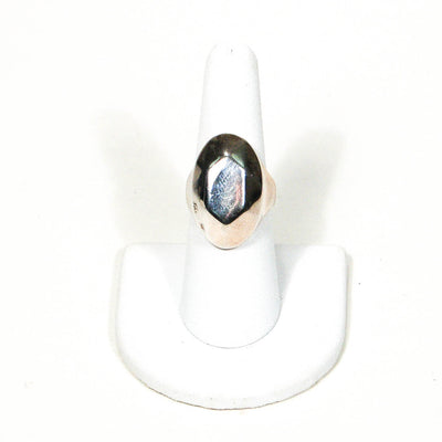 Sterling Silver Oval Mod Statement Ring by 1980s - Vintage Meet Modern Vintage Jewelry - Chicago, Illinois - #oldhollywoodglamour #vintagemeetmodern #designervintage #jewelrybox #antiquejewelry #vintagejewelry