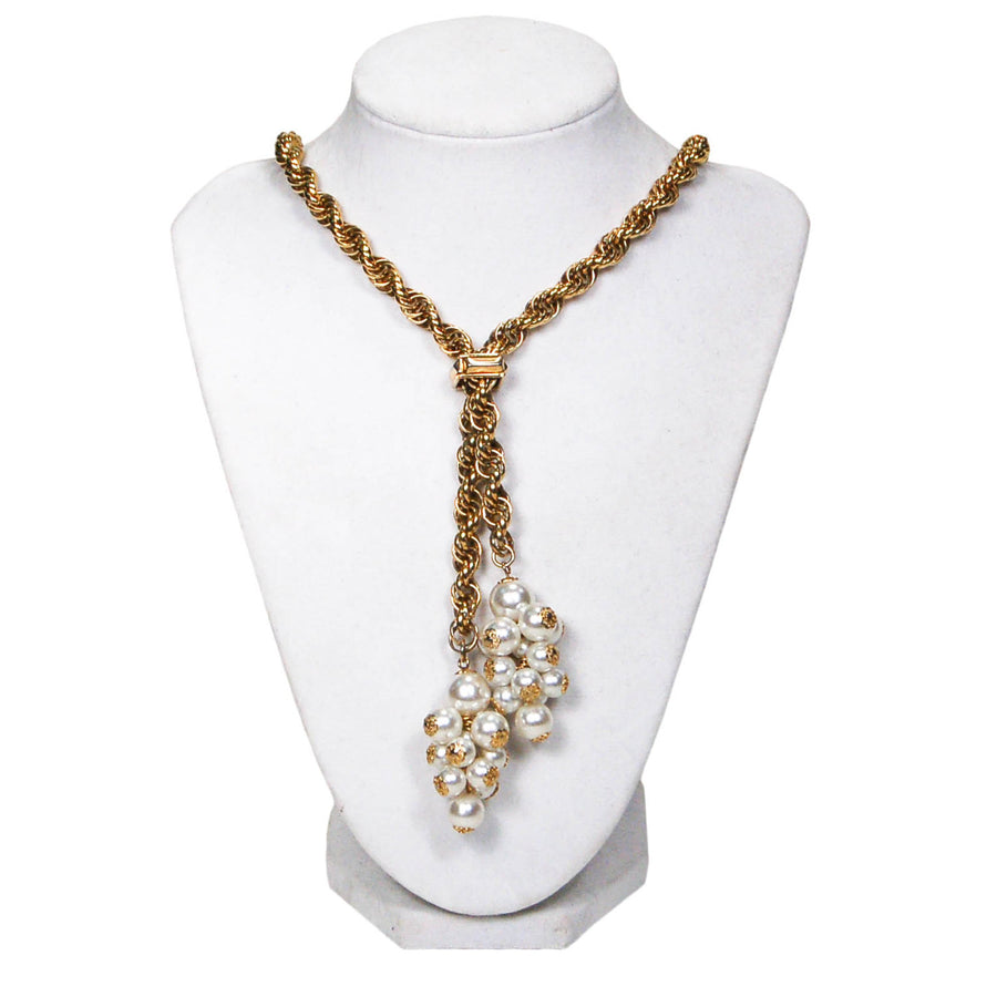 1970's Pearl Tassel Necklace by Lariat by 1970's - Vintage Meet Modern Vintage Jewelry - Chicago, Illinois - #oldhollywoodglamour #vintagemeetmodern #designervintage #jewelrybox #antiquejewelry #vintagejewelry