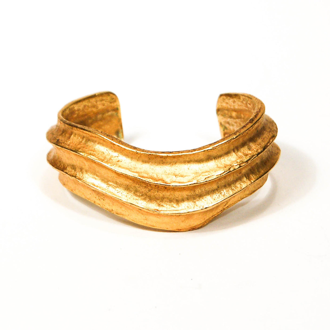 Hammered Gold Bangle by KJL
