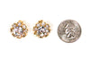 1960's Round Rhinestone Earrings by 1960s Vintage - Vintage Meet Modern Vintage Jewelry - Chicago, Illinois - #oldhollywoodglamour #vintagemeetmodern #designervintage #jewelrybox #antiquejewelry #vintagejewelry