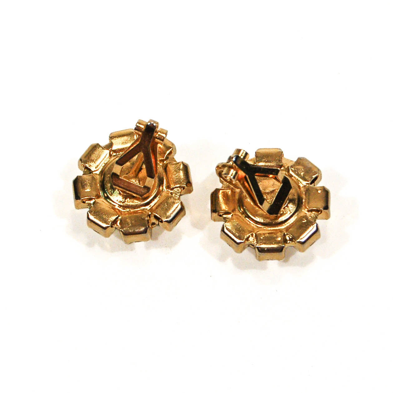 1960's Round Rhinestone Earrings by 1960s Vintage - Vintage Meet Modern Vintage Jewelry - Chicago, Illinois - #oldhollywoodglamour #vintagemeetmodern #designervintage #jewelrybox #antiquejewelry #vintagejewelry