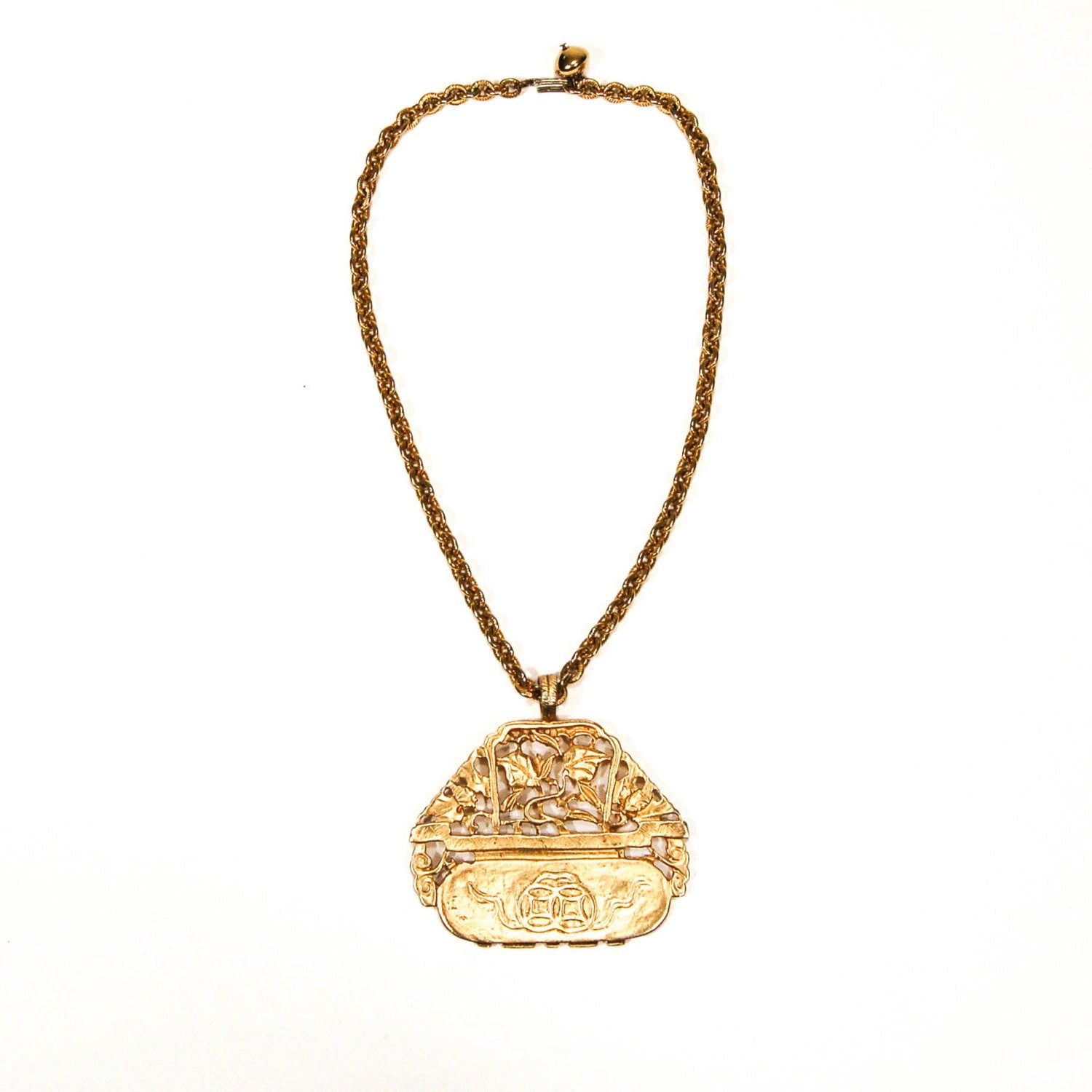 Asian Garden Statement Necklace by KJL by KJL - Vintage Meet Modern Vintage Jewelry - Chicago, Illinois - #oldhollywoodglamour #vintagemeetmodern #designervintage #jewelrybox #antiquejewelry #vintagejewelry