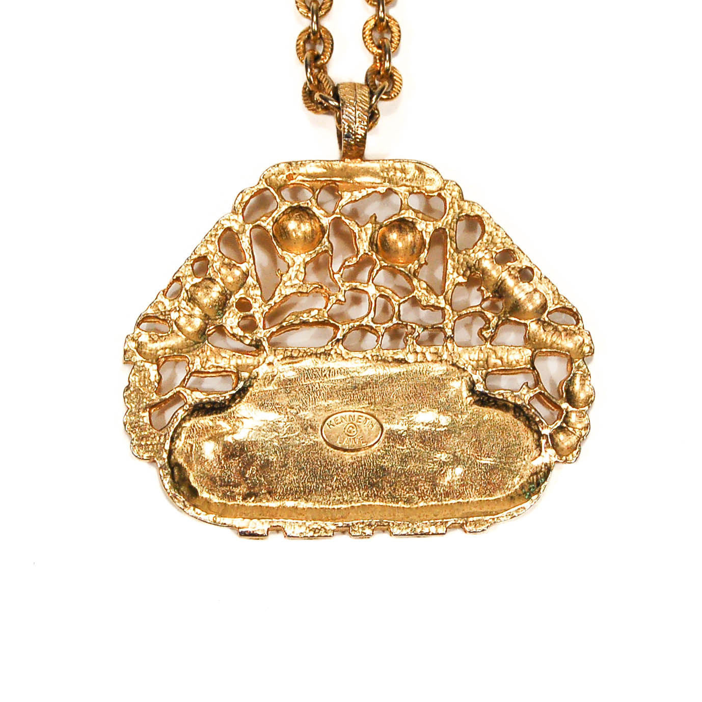 Asian Garden Statement Necklace by KJL by KJL - Vintage Meet Modern Vintage Jewelry - Chicago, Illinois - #oldhollywoodglamour #vintagemeetmodern #designervintage #jewelrybox #antiquejewelry #vintagejewelry